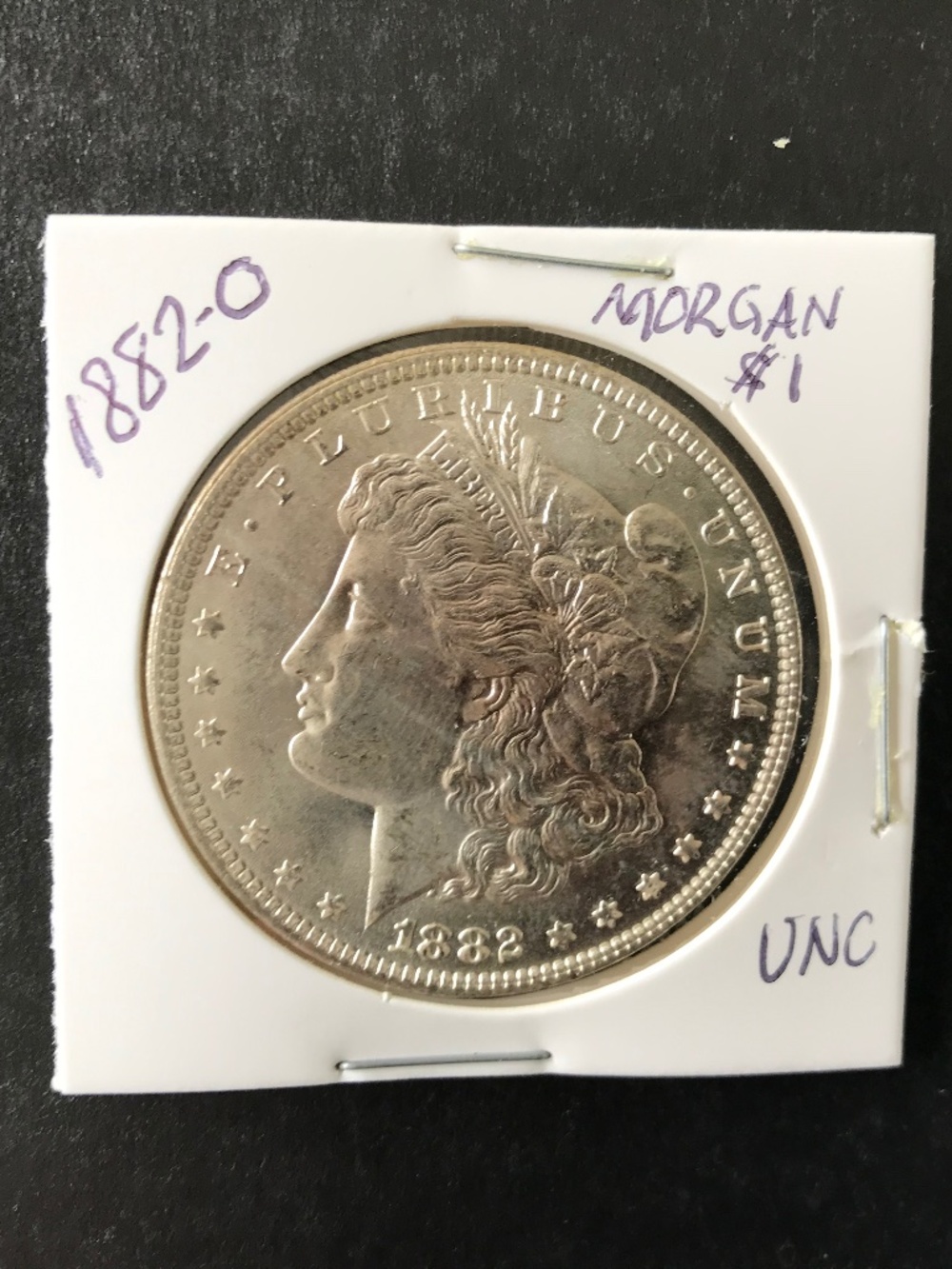 1882 O Morgan Silver Dollar, 90% Silver, New Orleans Mint, Unc, ? Low to Mid MS - Picture 4 of 5